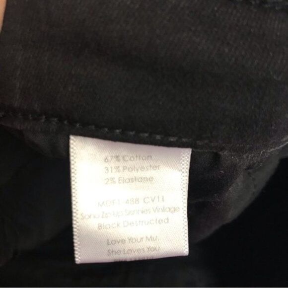 SHOW ME YOUR MUMU SOHO ZIP UP SKINNIES IN VINTAGE BLACK 31 - Picture 8 of 12